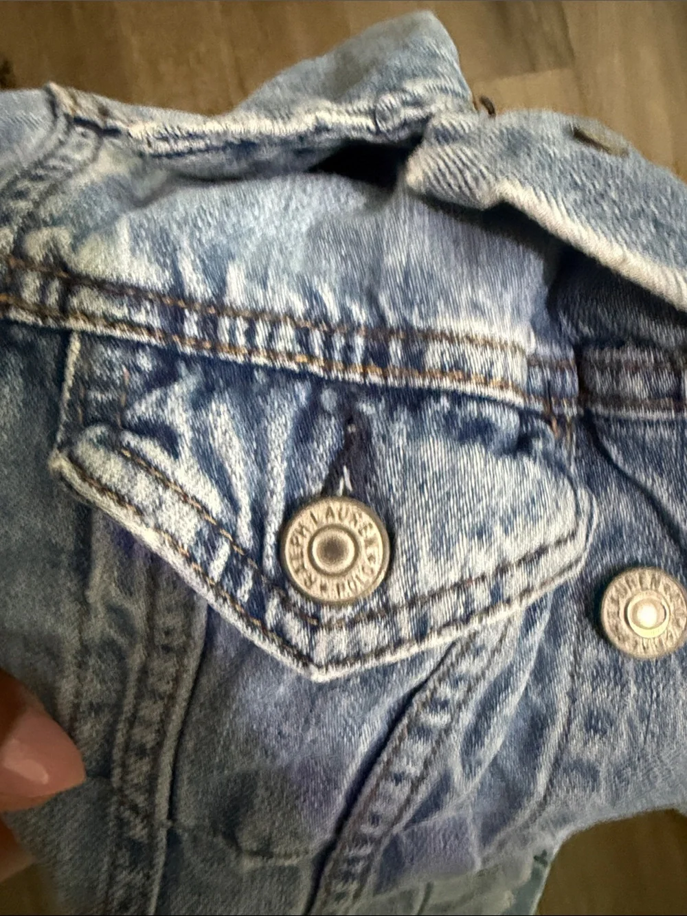 Polo by Ralph Lauren Faded Light Blue Kids Denim Jacket